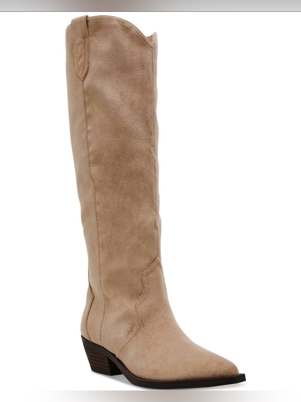 DV by Dolce Vita Women's Kit Knee-High Cowboy Boots Stone Size 6.5